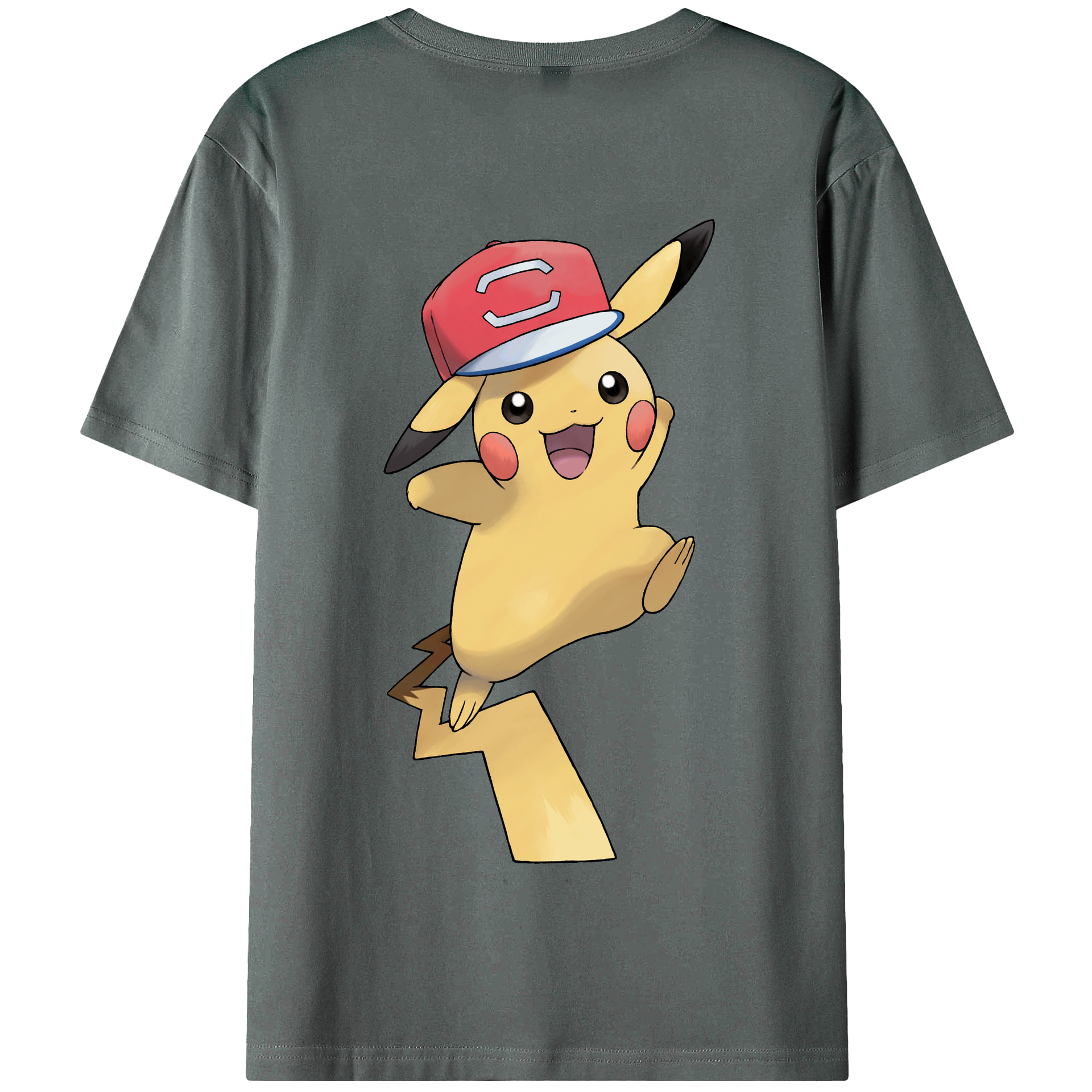 （画像用） ポケットモンスター Pokémon 綿100％半袖Tシャツ（背面プリント）
